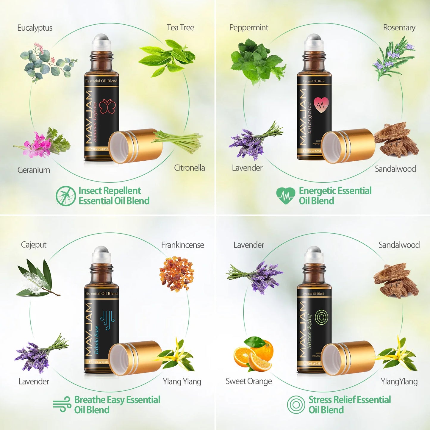 Premium Essential Oils Gift Box 28 Bottles – Aromatherapy Collection | Mayjam