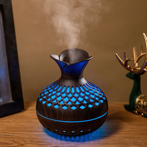Aroma Diffuser Dark Wood Grain 300ml  – USB Ultrasonic Essential Oil Humidifier