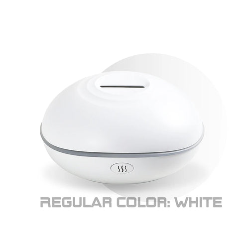 Flame Aroma Diffuser 200ml White – Essential Oil Humidifier with Remote & 7-Color LED Light
