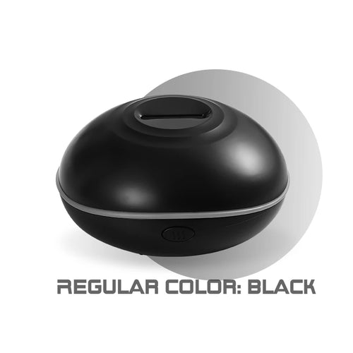 Flame Aroma Diffuser 200ml Black – Essential Oil Humidifier with Remote & 7-Color LED Light