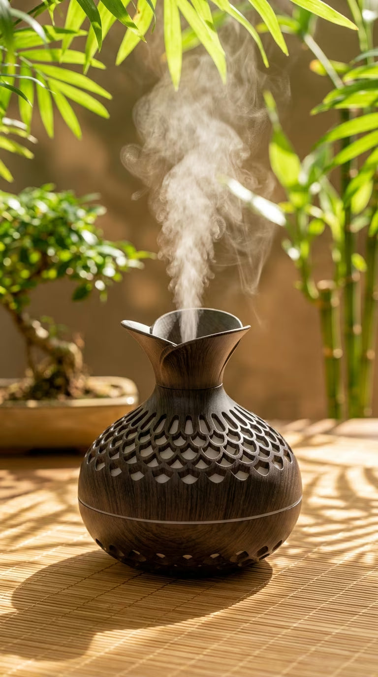 Aroma Diffuser 300ml Wood Grain | USB Ultrasonic Essential Oil Humidifier | Mayjam - Image 7
