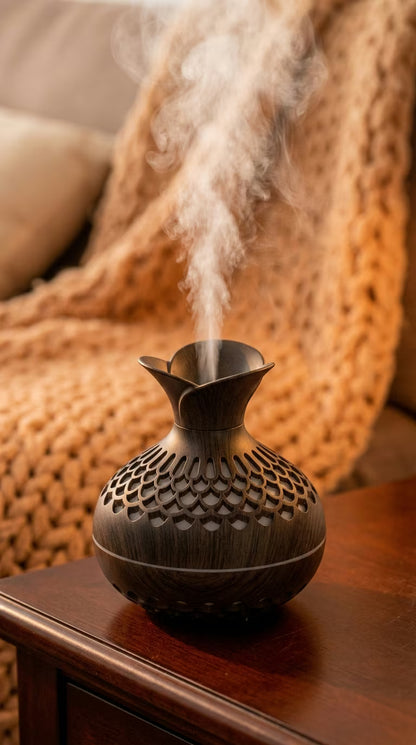 Aroma Diffuser 300ml Wood Grain | USB Ultrasonic Essential Oil Humidifier | Mayjam - Image 8