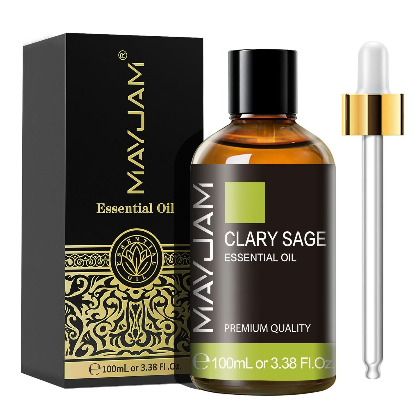 Clary Sage Essential Oil | Natural Aromatherapy | Mayjam - 100ml