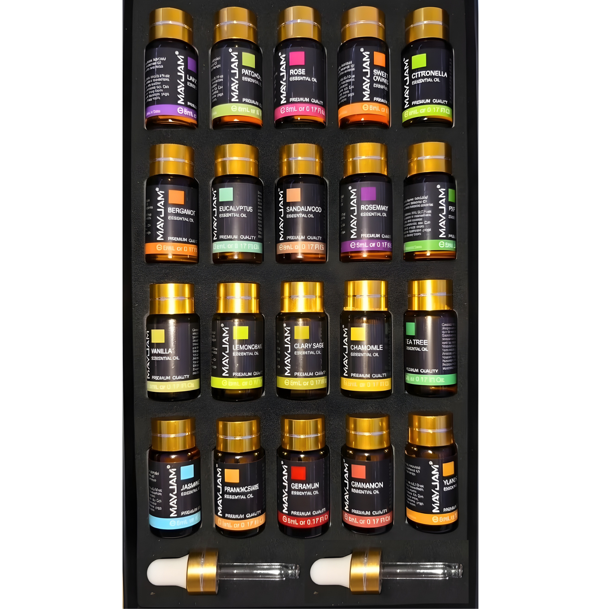 Essential Oils Gift Box 20 Bottles | Aromatherapy Collection | Mayjam