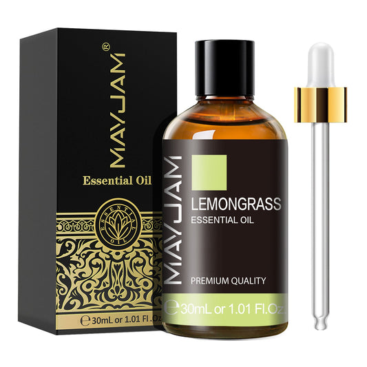 Lemongrasss Essential Oil 30ml | Natural Aromatherapy Scent | Mayjam Lemongrasss - 30ml